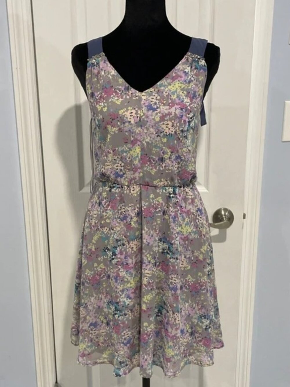 LC Lauren Conrad Women’s Floral Sheer Yoke Dress 2